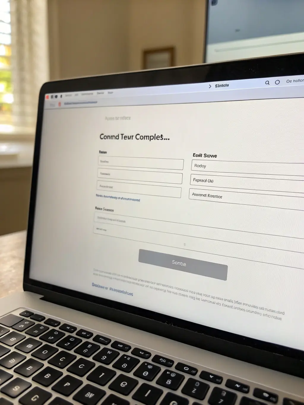 A clean and user-friendly lead form embedded within a Facebook ad, highlighting key fields for capturing client information, used to showcase Lili Global's lead form development service.